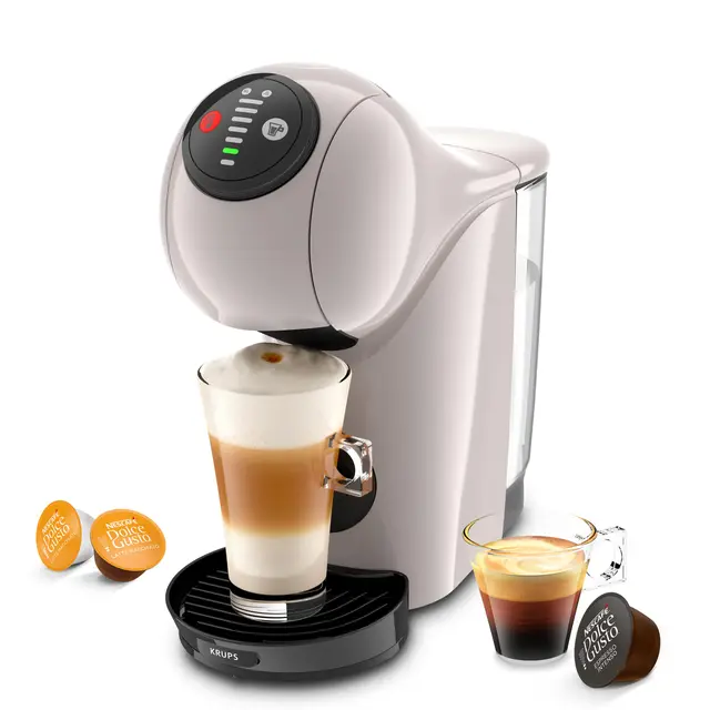 Krups NESCAFÉ Dolce Gusto KP243A GENIO S Machine à café à capsules pour différentes boissons, compacte, haute pression, tailles réglables XL, expresso parfait en seulement 30 secondes, arrêt