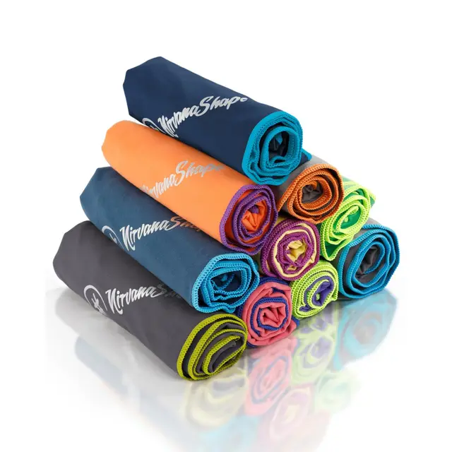 NirvanaShape Serviette Microfibre| Séchage Rapide, Légère, Absorbante | Serviette de Sport/Serviette de Bain de Voyage| Idéal pour Le Sport, Le Plein Air, la Plage, Le Camping et Le Sauna