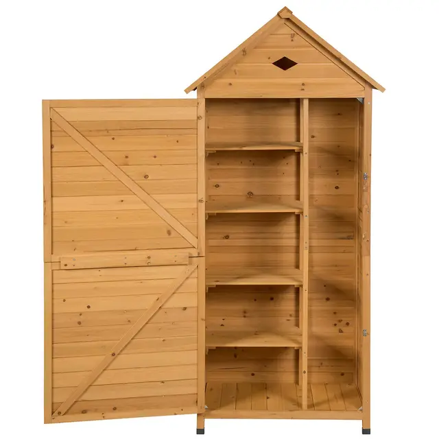 Goplus Abri de Jardin Bois Sapin
