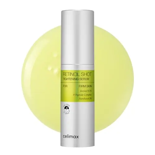 celimax Sérum Raffermissant Vita A Retinol Shot À La Vitamine A Pure (Rétinol), Aux Peptides, Minimisateur De Pores, Rides Et Ridules, Pour Une Peau Plus Ferme (30 Ml)