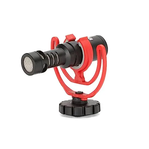 RØDE VideoMicro Micro directionnel compact sur caméra pour la réalisation de films, la création de contenu et l'enregistrement sur site