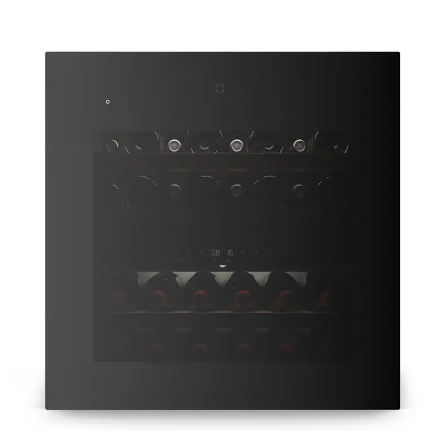 Klarstein Velaire Cave à Vin 2 Zones - 36 Bouteilles, Encastrable, 5-22°C, Éclairage LED, Porte UV, Commande Tactile, 41 dB, Cave à Vin Multi-Températures