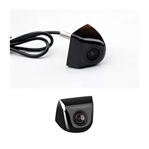 CGEAMDY Caméra de recul universelle HD 155° 720P étanche - Pour voiture, SUV, camping-car, remorque, caravane, camionnette, pick-up (noir)