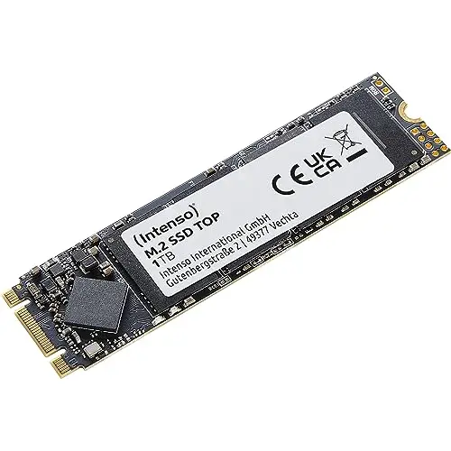 Intenso M.2 Disque SSD Interne SATA III Top, 1 to, 550 Mo/s