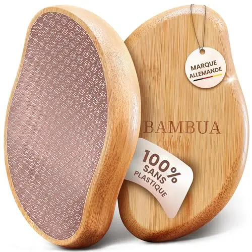 BAMBUA Rapeuse Pieds - (Effet Anti-Callosités 100%) Rape Pied Pour Des Pieds Beaux - Rape Pieds Professionnel Avec Verre Nano Efficace - Lime Pieds Pédicure - Rape A Pied, Râpe Pied, Lime Pied (Rose)