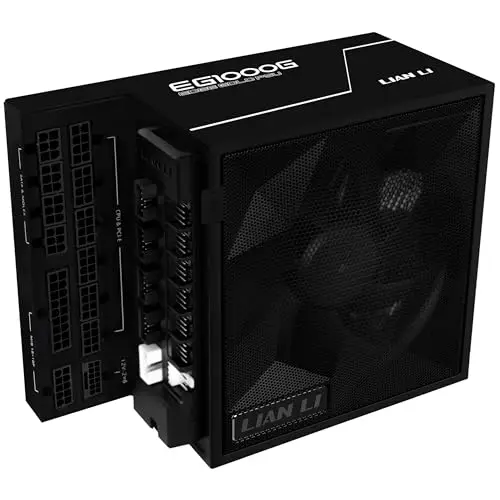 Lian Li EDGE GOLD 1000 80 PLUS Gold Netzteil, PCIe 5.1, ATX 3.1 - 1.000 Watt, schwarz, inkl. USB-Hub