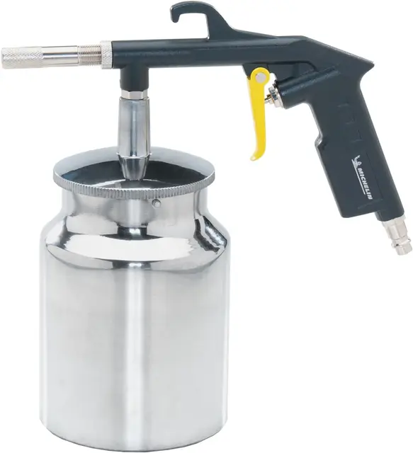 Michelin Pistolet de Sablage, Sableuse avec Réservoir de 1L, Consommation d'Air 250 l/min, Pression Max. 8 Bar