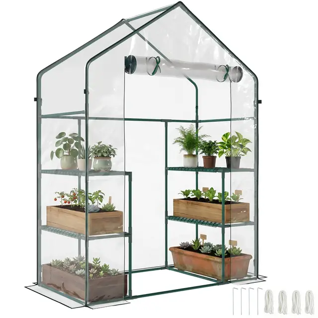 Outsunny Serre de Jardin Transparente