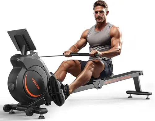 YOSUDA Rameur Musculation d'Appartement, 16 Niveaux de Résistance, Rameur Magnétique Silencieux avec APP & Écran LCD, Entraînement Cardio, Capacité 160 kg, Rangement Vertical, Assemblage Facile