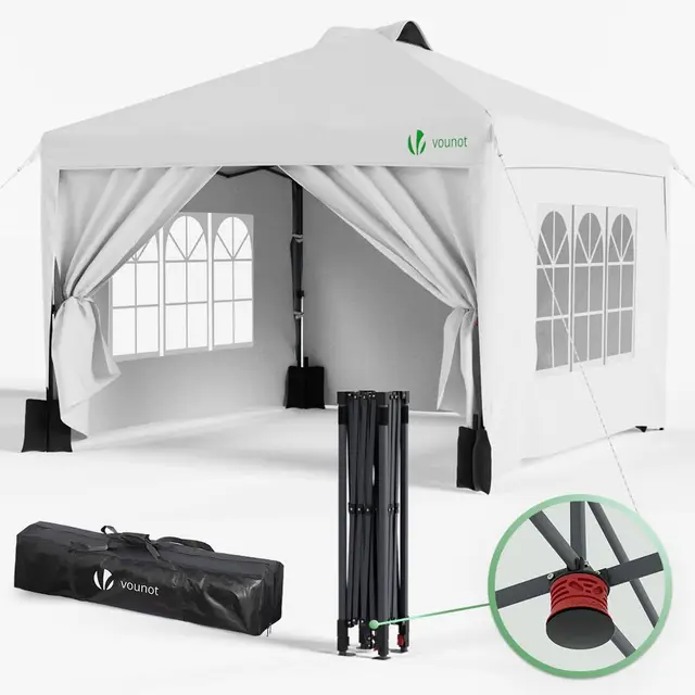 Vounot Tonnelle Pop-up 3x3m Jardin