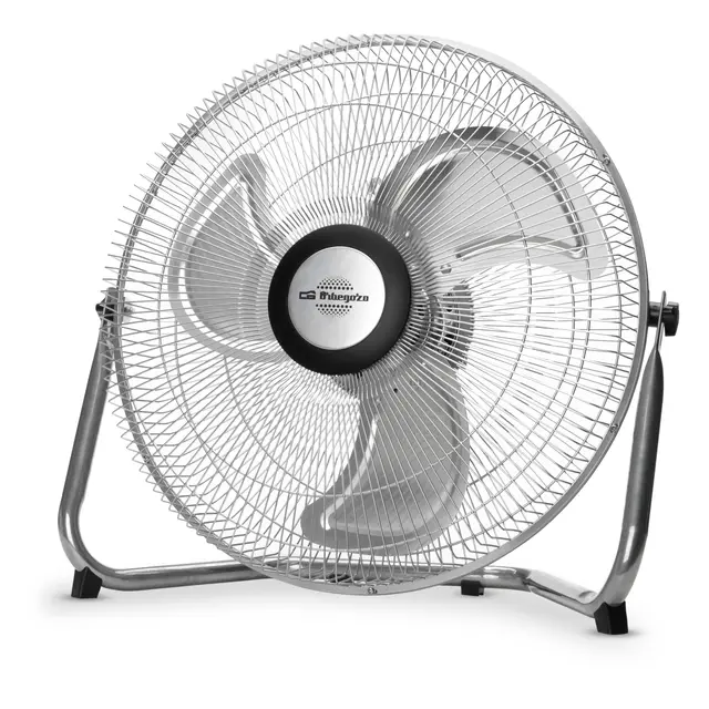 Orbegozo PW 1240 - Ventilateur industriel Power Fan, inclinaison réglable, pales métalliques de 40 cm, 3 vitesses de ventilation, poignée de transport, 80 W