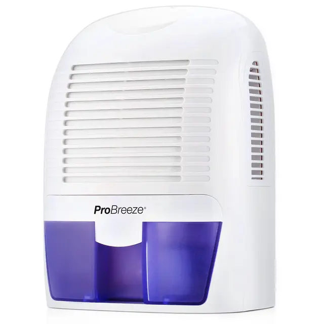 Pro Breeze Déshumidificateur 1500ml, compact, portable & silencieux - contre l'humidité et les moisissures dans la maison, chambre, salle de bain