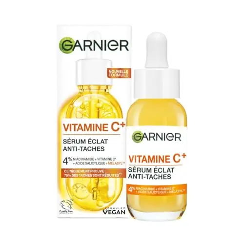 Garnier SkinActive - Sérum Anti-Taches Brunes - Soin Visage Enrichi en Vitamine C, Acide Salicylique et Niacinamide - Pour Tous Types de Peaux - 30 ml