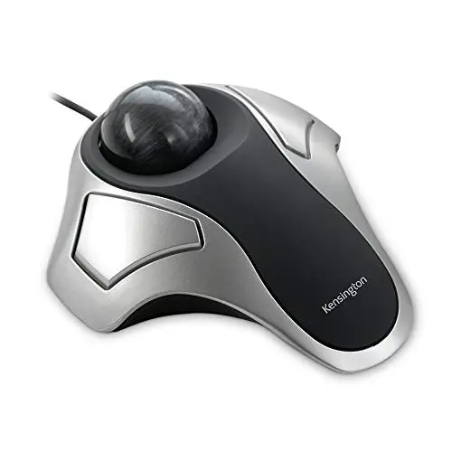 Kensington Orbit TrackBall - Souris TrackBall ergonomique filaire pour PC, Mac et Windows avec conception ambidextre, suivi optique et boule de 40 mm - Gris sidéral (64327EU)