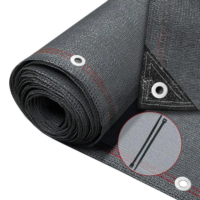 vounot® Brise Vue Occultant en HDPE 230g/m² avec Attaches Protection Rayons UV Résistant aux Déchirures et au Vent Protection pour Jardin Balcon 1.5x10m Anthracite