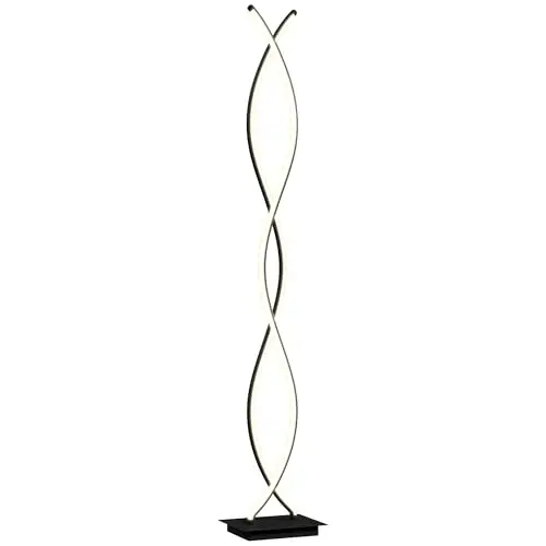 HOMCOM Lampadaire Double Spirale