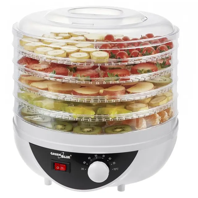 GreenBlue GB195 Séchoir à champignons légumes et fruits puissance 250 W très silencieux,