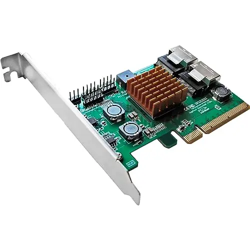 HighPoint 2 Port RocketRAID RR2720A Raid Controller, PCI-E 2.0 x8, 8 Channel Mini-SAS (SFF-8087)/SATA III, Low Profile