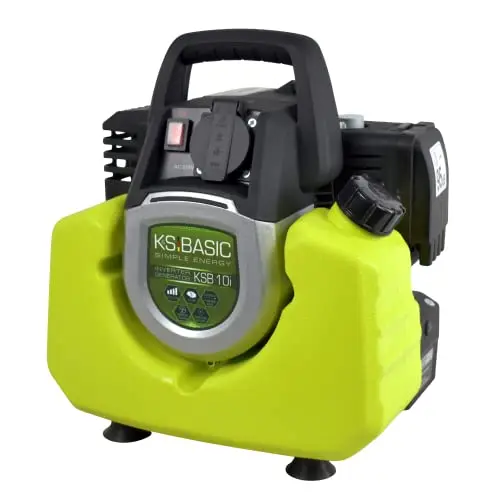 Générateur d'inverter KSB 10i Générateur électrique 1000 W Conversion électronique de l'énergie électrique Groupe de secours pour consommation d'énergie sensible Moteur Euro 5 Prise Schuko 230V IP23M