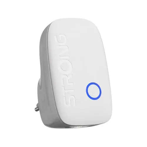 Strong Répéteur WiFi AC1200 pour Prise Murale – Amplificateur WiFi Puissant Dual Band, WiFi Repeater avec WPS, Port LAN, Mode Point d’accès, idéal pour Streaming et Plusieurs appareils