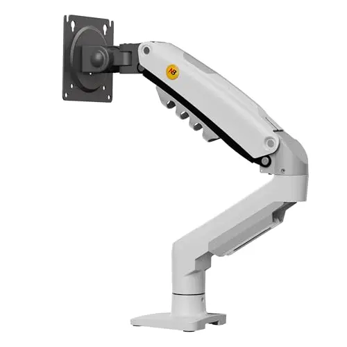 Ergosolid Support Écran PC Moniteur, Bras Articulé Ergonomique Ressort à Gaz, 17-32 Pouces, VESA 75mm et 100mm, Rotatif à 360°
