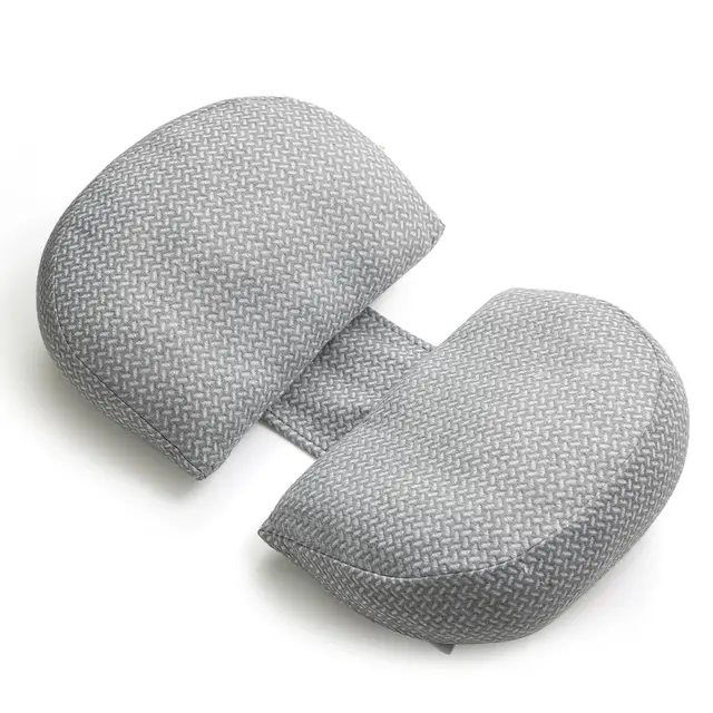 momcozy Coussin de Grossesse Portable – Coussin de positionnement latéral en Forme de W pour Le Dos, Le Ventre et Les Hanches, Coussin de Voyage réglable pour soulager la Douleur pour Les Femmes