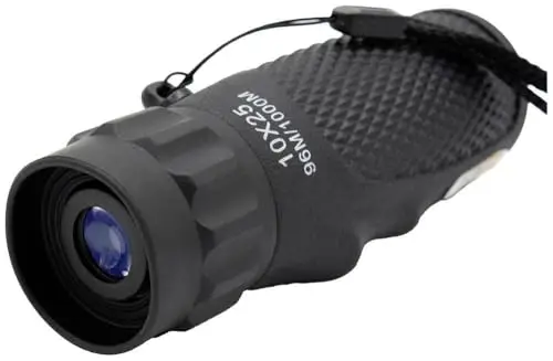 Monoculaire Technaxx 10x25 TX-176 pour la randonnée, la Chasse, Les Voyages, l'observation des Oiseaux, etc. - Accessoire de Camping Compact pour Tous