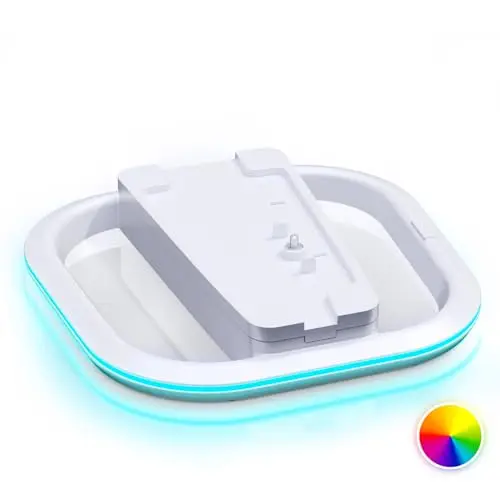 HONCAM Support Vertical pour PS5, PS5 Slim avec vis, Blanc
