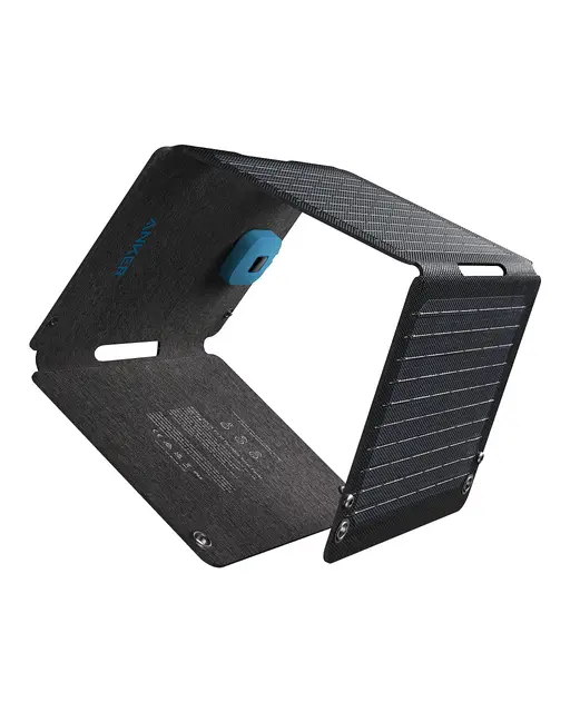 Anker Solix PS30 Panneau solaire 30 W pliable et portable, résistant à l'eau et à la poussière, charge ultra rapide, charge 2 appareils à la fois, pour le camping, la randonnée et les activités de