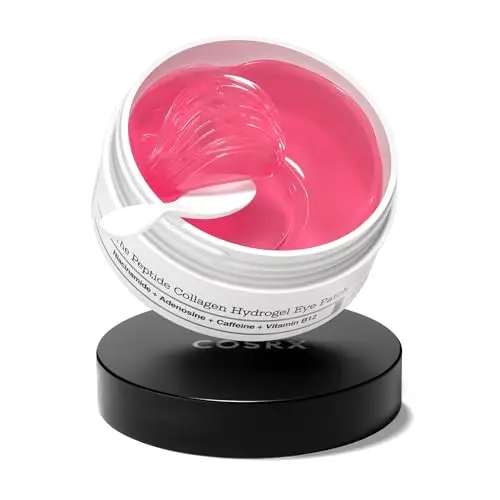 COSRX Peptide Collagen Hydrogel Eye Patch, 60 Patches, Patchs pour les Yeux Gonflés et les Cernes avec Caféine, Korean Skincare