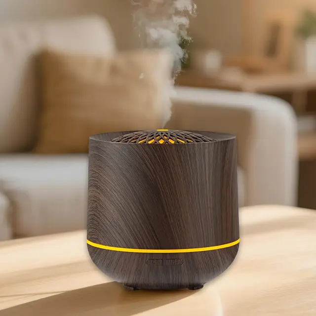 Nixtrve 300ml Diffuser, Ultraschall Aroma Diffuseur für ätherische Öle, Luftbefeuchter mit kühlem Nebel, 7 Farben LED Licht und automatische Abschaltung, Diffuser ätherische Öle für Zuhause und Büro