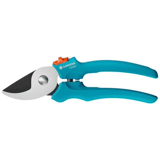 Gardena Sécateur de jardin EasyCut: coupe en dérivation, diamètre de coupe 20 mm, poignées ergonomiques, lames PowerCoating, qualité durable (12230-20)