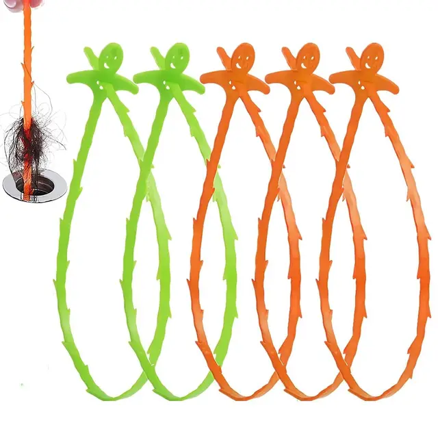 Forlivese Lot de 5 Furet Deboucheur Canalisation,53cm Sink Unblocker Tool wc Flexible, Déboucheur canalisation Furet Plomberie Deboucheur evier Sonde De Debouchage Pour Evier Canalisation