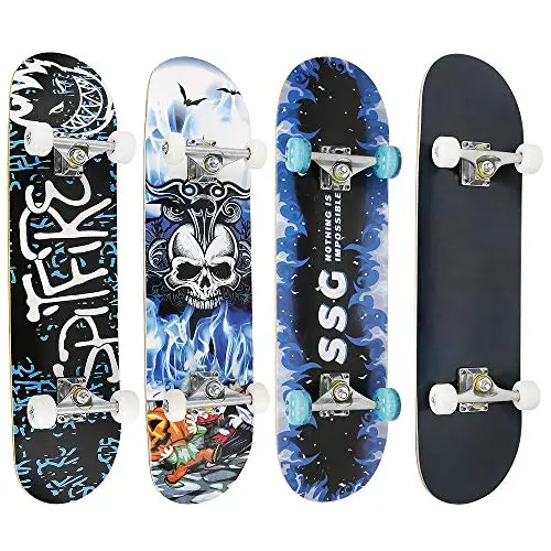 HUOLE Double Kick Skateboard