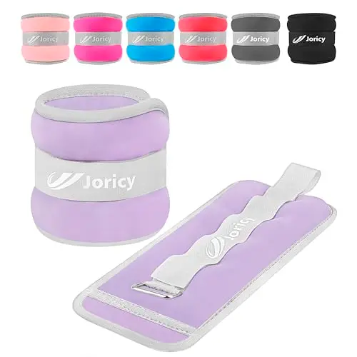JORICY Poids Cheville Poids de Poignet Poids pour Cheville 1 2 3 4 5 6 8 10 kg la Paire Poids Poignets pour Perte de Poids, Bracelets Lestés pour Exercice Marche Jogging Poids Musculation