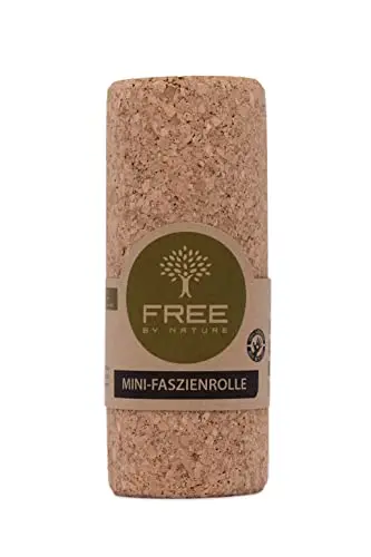 Mini rouleau de massage en 100 % liège - Rouleau de massage pour le massage des pieds et la thérapie des points de déclenchement - Mobile, durable et sans plastique