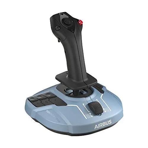 Thrustmaster TCA Sidestick Airbus Edition – Réplique Ergonomique du Manche Airbus A320 pour PC – 17 Boutons d'Action – Technologie Magnétique H.E.A.R.T – Inverseur de Poussée Intégré