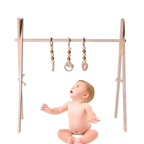 Portique d'éveil bébé bois