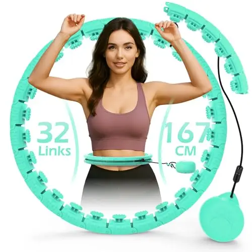 JLoibao Smart Hula Hoop Fitness Réglable 32 Niveaux