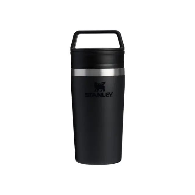STANLEY 1913 Mug Isotherme Cafe To-Go 0.35L - 4 Heures Chaud - 5 Heures Froid - Étanche et Compact - Thermos Café avec Poignée - Lavable au Lave-Vaisselle - Black