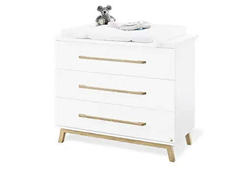 Pinolino 133415B Riva Commode à langer large, blanche