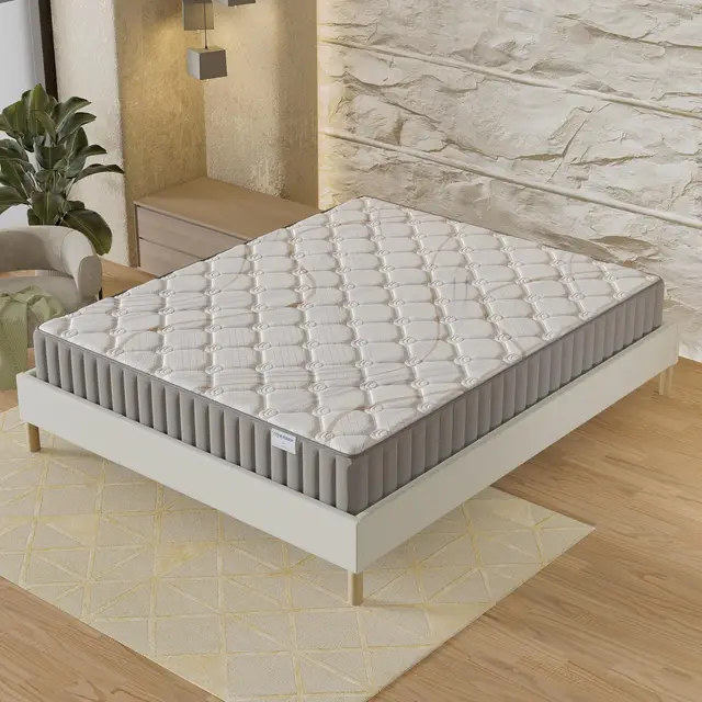 NOVEMBER Matelas Sirius 140 x 190 cm- Épaisseur 22cm- Latex Naturel & Accueil Confort 400g/m2 (Anti-Points de Pression)- Soutien Tonique Ferme & Enveloppant