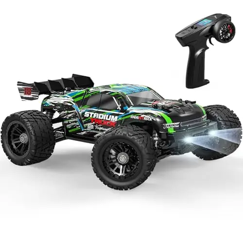 HAIBOXING Voiture Télécommandée 4WD 1:18 RC Voiture 36 km/h High Speed RC Truggy 2,4 GHz Tout Terrain Radio-télécommande étanche Véhicule électrique RTR Jouets
