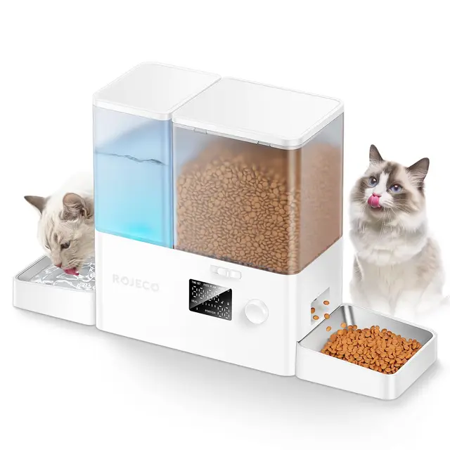 rojeco distributeur chat 2-en-1 8.5l
