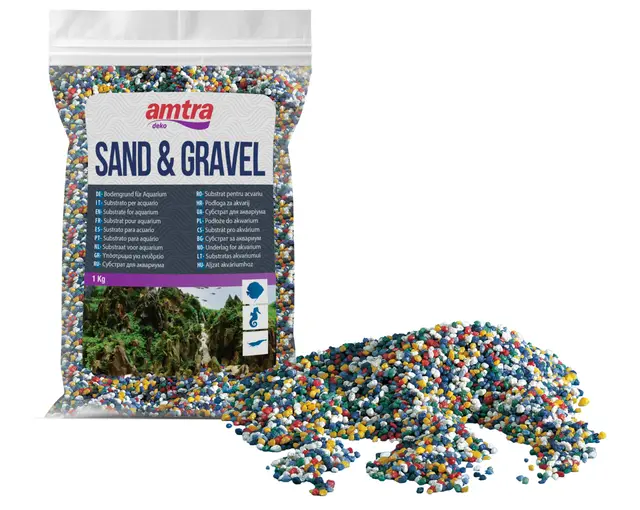GRAVIER MULTI COULEURS 1kg----
