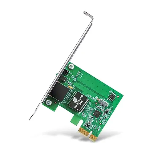 TP-LINK Carte WiFi PC Adaptateur PCI Express (PCIe), PCIe 32 Bits 10/100/1000 Mbps RJ45 Port, IEEE 802.3X Flow Control, Compatible avec Win 11/10/8.1/8/7/Vista/XP, TG-3468