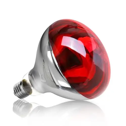 Ampoules Infrarouges Chauffante E27 250W, R125 Ampoules Infrarouge, Lampe Chauffante Rouge Lampes, AC 220-240V, Lampe Flexible Infrarouge Thermothérapie, pour Reptiles, Couveuse, Animaux de Compagnie