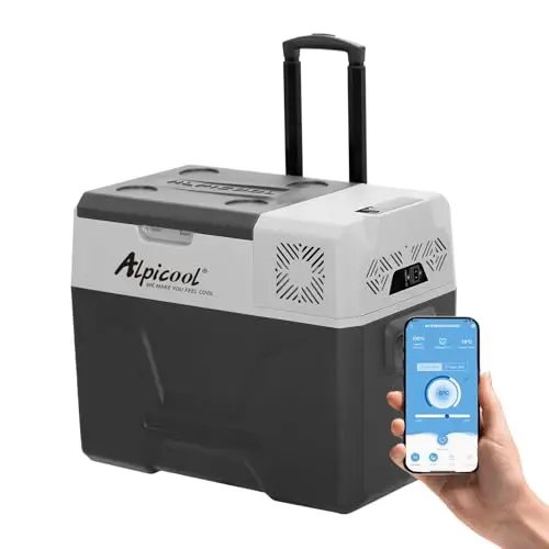Alpicool CX40 40L Réfrigérateur de Voiture Portable congélateur et réfrigérateur, Glaciere Électrique à Compression pour Maison, dortoir, Camping