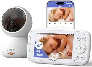 babyphone vidéo wifi 1080p écran 4" ptz