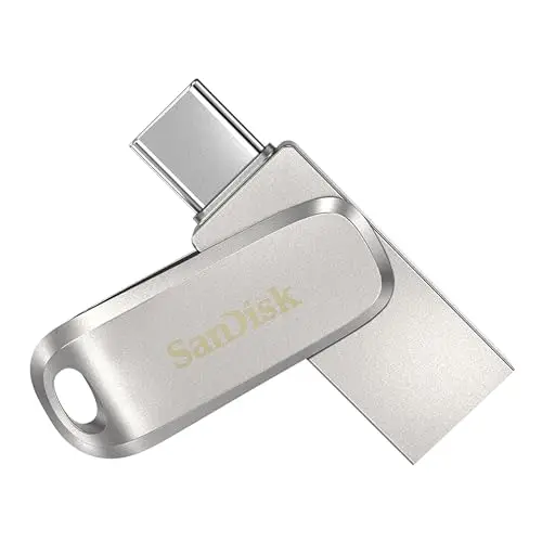 SanDisk Ultra Dual Drive Luxe Lecteur USB Flash 256 Go USB Type-A/USB Type-C 3.2 Gen 1 (3.1 Gen 1) Acier Inoxydable